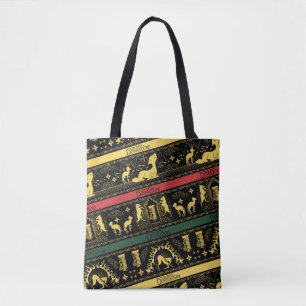 Qilin Layered Pattern Tote Bag