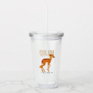Qilin Vintage Graphic Acrylic Tumbler