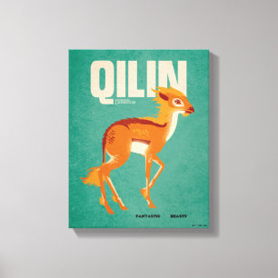 Qilin Vintage Graphic Canvas Print