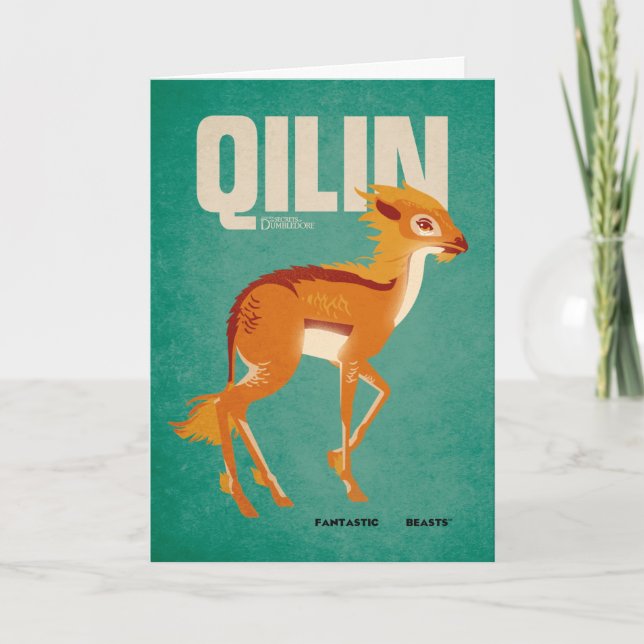 Qilin Vintage Graphic Card (Front)
