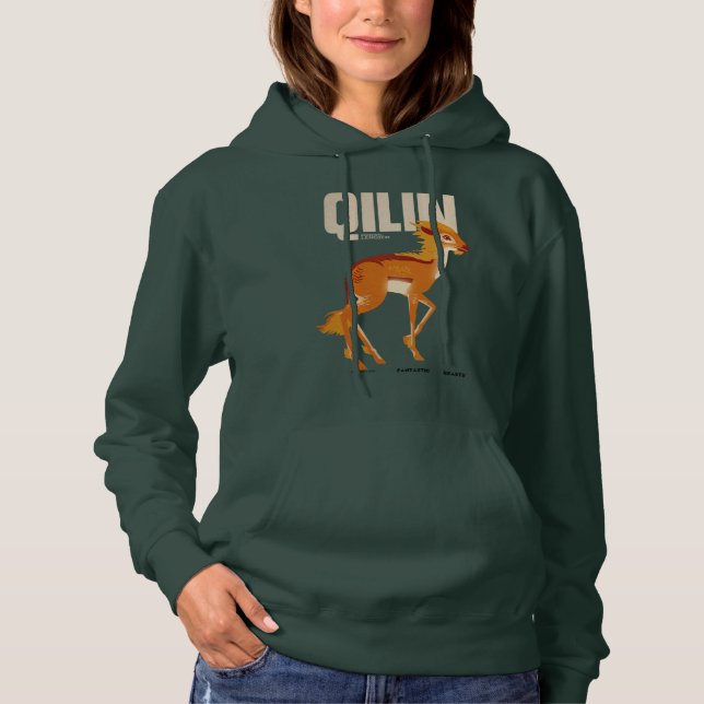 Qilin Vintage Graphic Hoodie (Front)