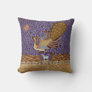 Qing Dynasty Rank Badge with Peacock Cushion