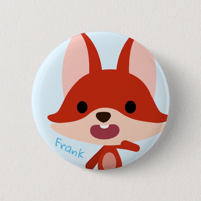 Qkids Frank Fox button (Front)