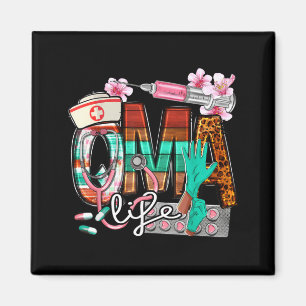 Qma Life Leopard Funny Qualified Medication Aide Magnet