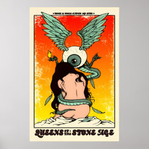 QOTSA REPRODUCTION Gig Poster Matte  Art Print