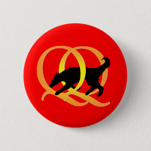 QQ Weaving Dog 6 Cm Round Badge