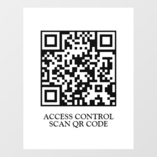 QR Access Control   Scan to Enter Door Display