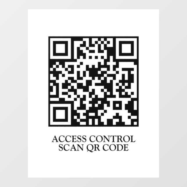 QR Access Control | Scan to Enter Door Display (Sheet)
