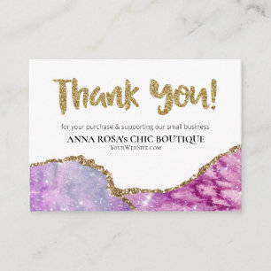 *~* QR AGATE Galaxy THANK YOU LOGO Review AP8 Enclosure Card