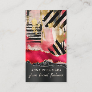 *~* QR AP5 Glam Punk Luxe 2 Fashion Bold Beauty Business Card