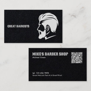 QR Barber Premium Business Card