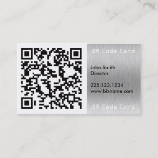QR Barcode Scannable Square Business Card