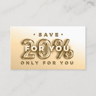 QR CODE 20%OFF INSERT THANK YOU CARD