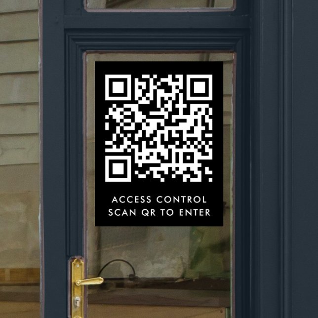 QR Code Access Control | Black Door Lock Entry (Creator Uploaded)
