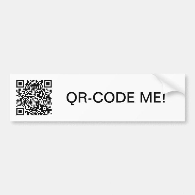 QR code autosticker Bumper Sticker (Front)