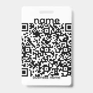 QR Code Badge ID Badge
