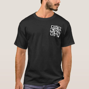 QR Code Basic Dark T-Shirt Template