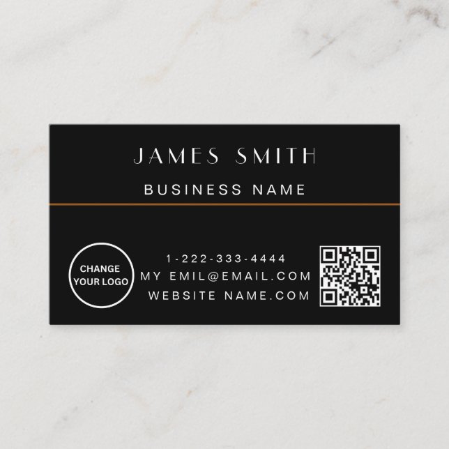 QR Code Black and White Health Membership Card (Front)