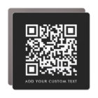 QR Code | Black Minimalist Modern Your Text