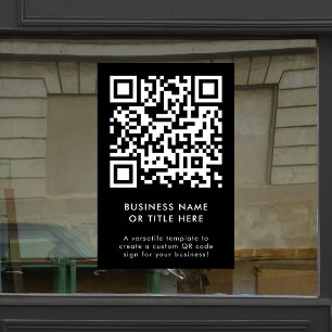 QR Code   Black Modern Minimalist Simple Business