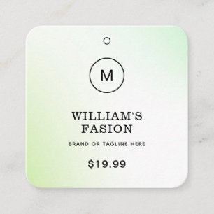 QR Code   Blue Clothing Label Price Hang Tag