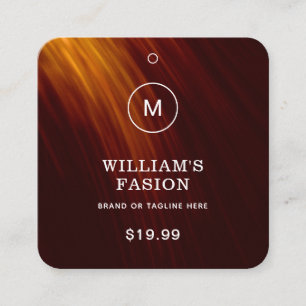 QR Code   Blue Clothing Label Price Hang Tag