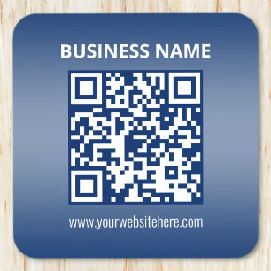 QR Code   Blue (or any colour) Gradient Coaster