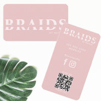 QR Code Braids Beauty Salon Braiding Hairstylist