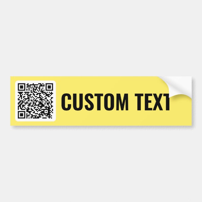QR Code Bumper Sticker (Front)