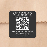 QR Code Business Black