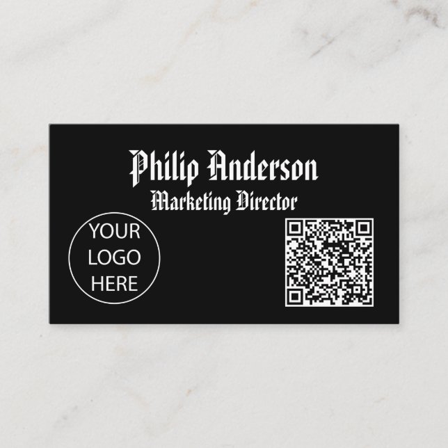 Qr code business card (Front)