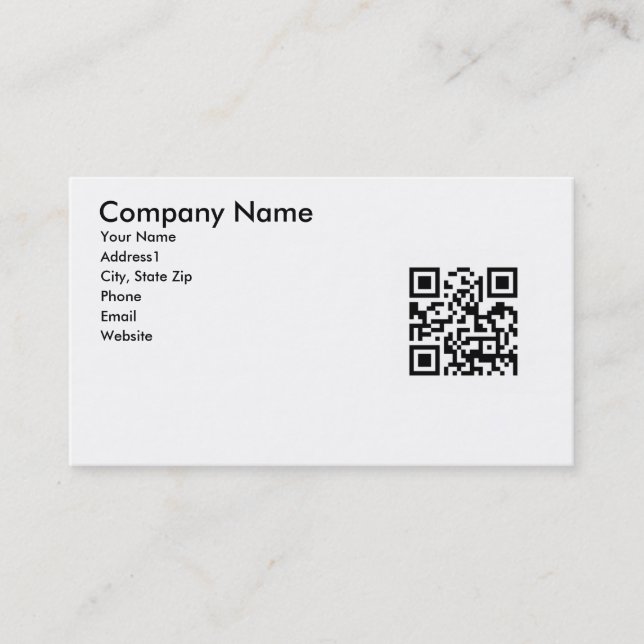 QR Code Business Card (Front)