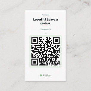 QR Code Business Card for Restaurants and Shops