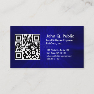 QR Code Business Card Template