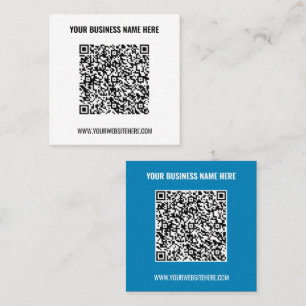 QR Code Business Card Your Text Info and Colours
