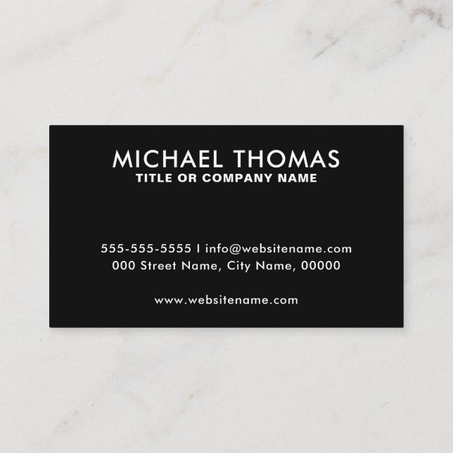 QR Code Business Logo | Black Modern Professional  Card (Back)