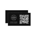 QR Code Business Logo | Black Modern Professional