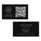 QR Code Business Logo | Black Modern Professional