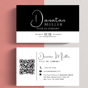 QR Code Business Logo Business Card