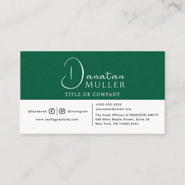 QR Code Business Logo  Card (Front)