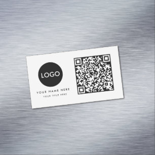 QR Code Business Logo   Magnetic Business Card