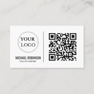 QR Code Business Logo Modern Professional Business Card