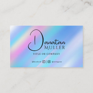 QR Code Business Logo opal stone Business Card