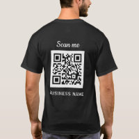 QR Code Business Logo Professional Black Modern