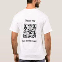 QR Code Business Logo Professional Black Modern