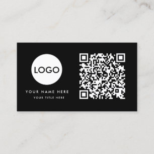 QR Code Business Logo Professional Card