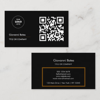 QR Code Business Logo Professional  Card