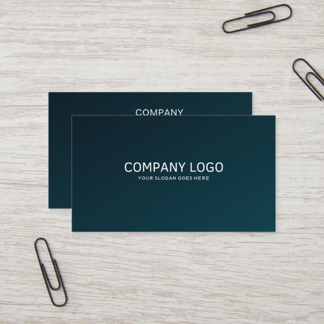 QR Code Business Logo Professional  Card (Front/Back In Situ)