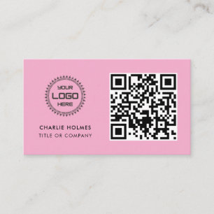 QR Code Business Logo Professional & Modern Card