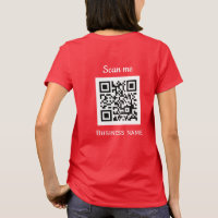 QR Code Business Logo Professional Red Modern